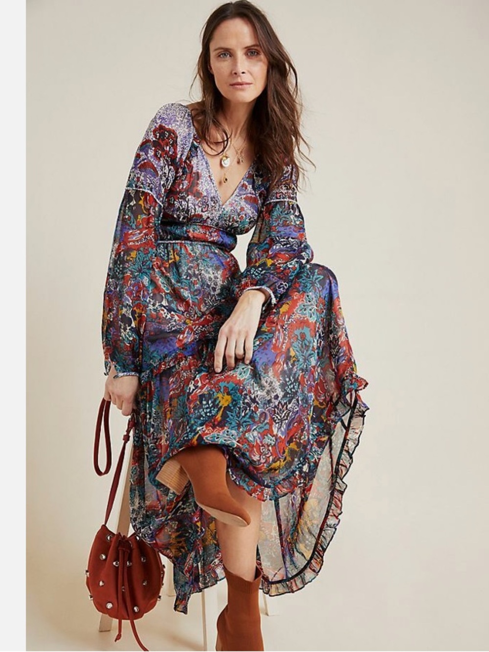 Mauve Annabella Maxi Dress Multicolored